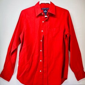 Old Navy Men's Red Casual Button‎ Down Shirt